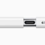 An image of the Apple Pencil USB-C that showcases its USB-C port unhidden from a sliding cap.